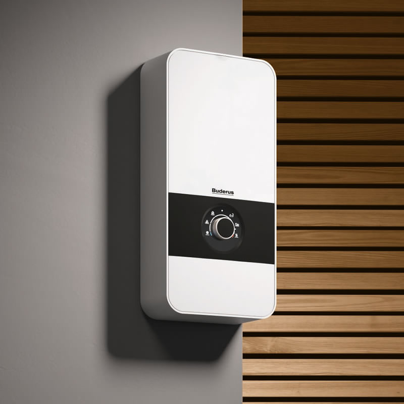 Elektrische Warmwasserbereitung. Quelle Heima 24.de Buderus.de